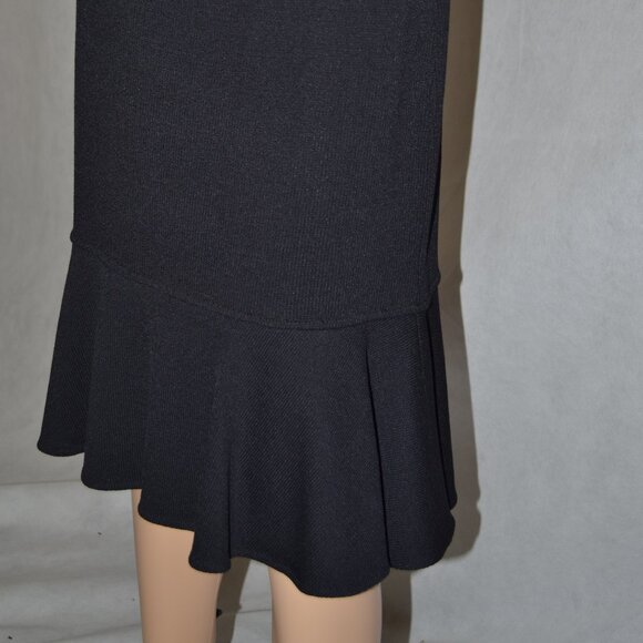 ST. JOHN EVENING/COLLECTION  BY MARIE GRAY BLACK SPANISH-STYLE SKIRT SET SIZE 8 - Picture 6 of 8